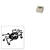 Niedlich Happy Spider 1 Zoll Briefmarke Gummistempel (Stempel)