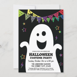 Niedlich Happy Spooky Ghost Halloween Kostüm Party Einladung