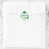 Niedlich Happy St. Patrick's Day Lucky Celebrate P Runder Aufkleber (Tasche)