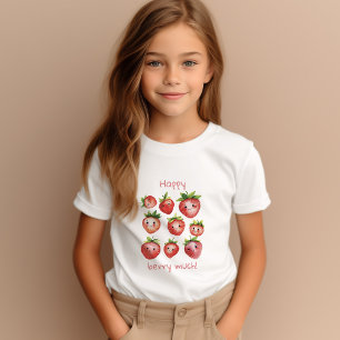 Niedlich Happy Strawberry T-Shirt