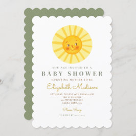 Niedlich Happy Sun Baby Dusche Einladung