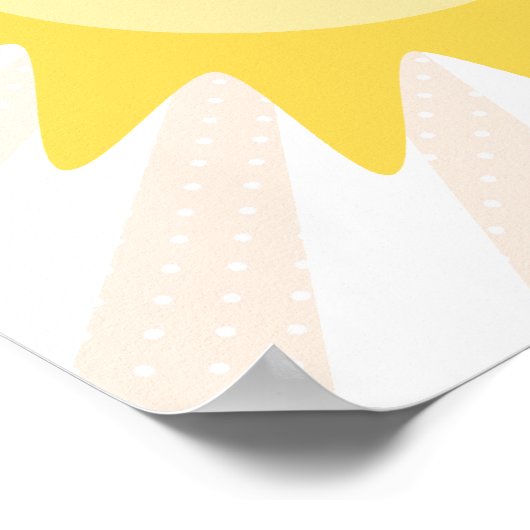 Niedlich Happy Sun Poster (Ecke)