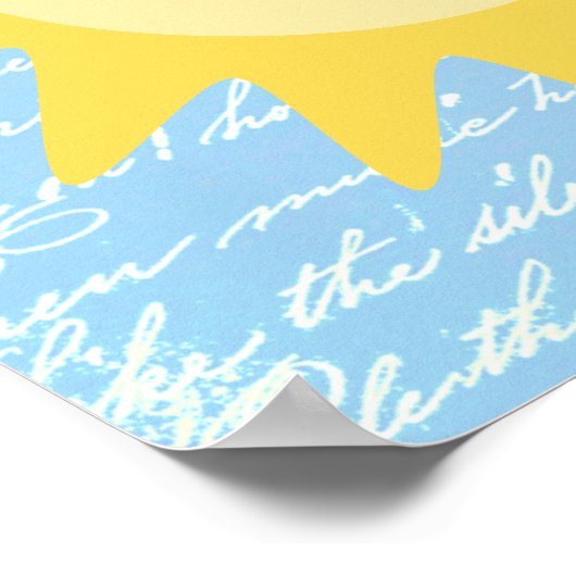 Niedlich Happy Sun Poster (Ecke)