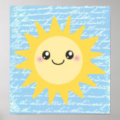 Niedlich Happy Sun Poster (Vorne)