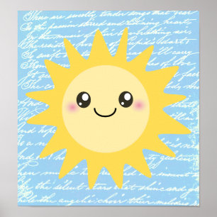 Niedlich Happy Sun Poster
