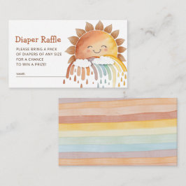 Niedlich Happy Sunshine Diaper Raffle Baby Dusche Begleitkarte