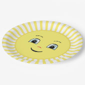 Niedlich Happy Sunshine Pappteller (Schrägansicht)