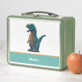 Niedlich Happy T-Rex Tyrannosaurus Rex Dinosaur Metall Brotdose (Beispiel)