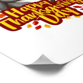 Niedlich Happy Thanksgiving Squirrel Classic T - S Poster (Ecke)