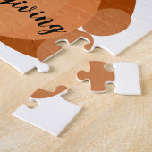 Niedlich Happy Thanksgiving Teddy Bar Pumpkin Blät Puzzle (Seite)