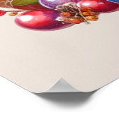 Niedlich Happy Thanksgiving Trukey Poster (Ecke)