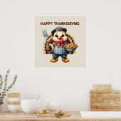 Niedlich Happy Thanksgiving Trukey Poster (Küche)