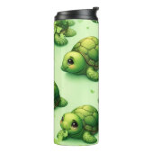Niedlich Happy Turtles Pattern Thermosbecher (Nach links gedreht)
