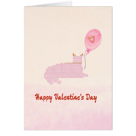 Niedlich Happy Valentine's Day Card (Vorne)