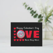 Niedlich Happy Valentines Day Hunde Mama Liebe Her Postkarte (Stehend Vorderseite)