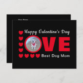 Niedlich Happy Valentines Day Hunde Mama Liebe Her Postkarte (Vorne/Hinten)