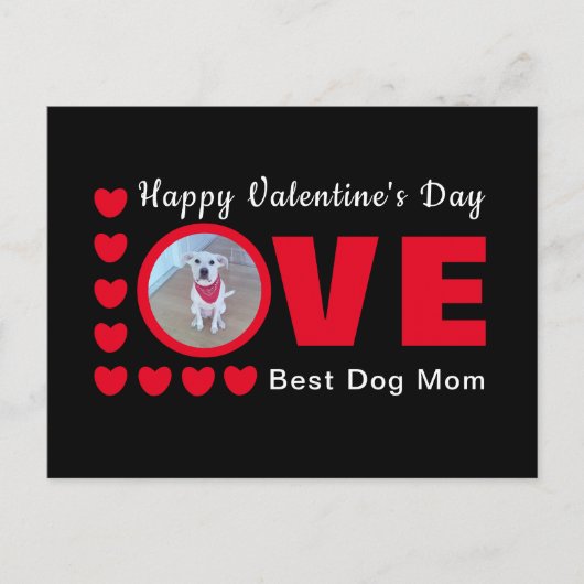 Niedlich Happy Valentines Day Hunde Mama Liebe Her Postkarte (Vorderseite)
