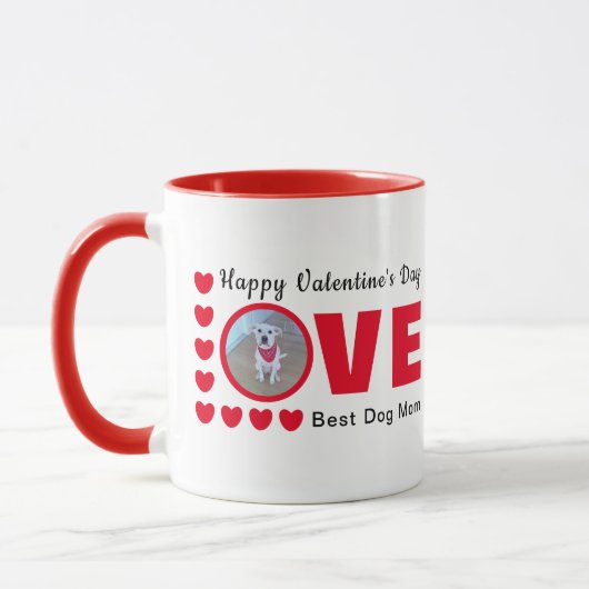 Niedlich Happy Valentines Day Hunde Mama Liebe Her Tasse (Links)