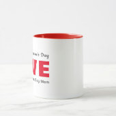 Niedlich Happy Valentines Day Hunde Mama Liebe Her Tasse (Zentrum)