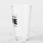 Niedlich Happy Valentines Day Hunde Vater Liebe He Glas (Links)