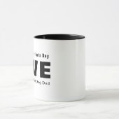 Niedlich Happy Valentines Day Hunde Vater Liebe He Tasse (Zentrum)