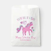 Niedlich Happy Valentines Day Kinder Einhorn Geschenktütchen (Vorderseite)