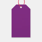 Niedlich Happy Valentine's Day Lila einfache Gesch Geschenkanhänger (Rückseite)