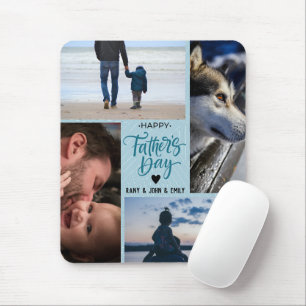 Niedlich Happy Vatertag Foto Collage Individuelle Mousepad