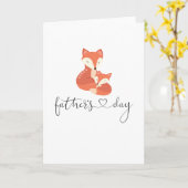 Niedlich Happy Vathers Day Fox Karte (Gelbe Blume)