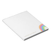 Niedlich Happy Watercolor Rainbow Notepad Notizblock (angewinkelt)