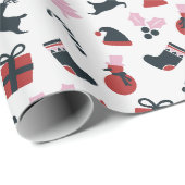 Niedlich Happy Weihnachts-Geschenkpapier Geschenkpapier (Rolleneckpunkt)