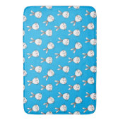 Niedlich Happy White Oaster Bunny Pattern Badematte (Vorderseite Vertikal)