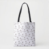 Niedlich Happy White Oaster Bunny Pattern Tasche (Vorderseite)