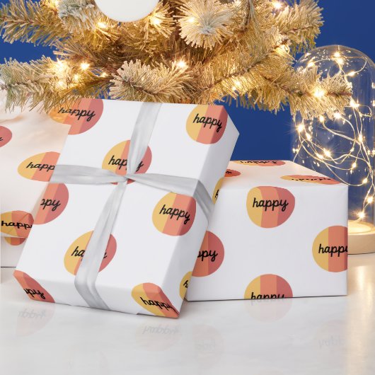 Niedlich Happy Wrapping Paper Geschenkpapier (Feiertage)