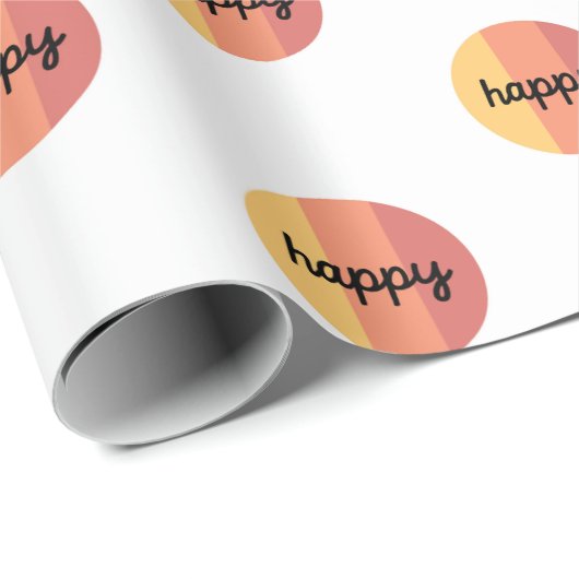 Niedlich Happy Wrapping Paper Geschenkpapier (Rolleneckpunkt)