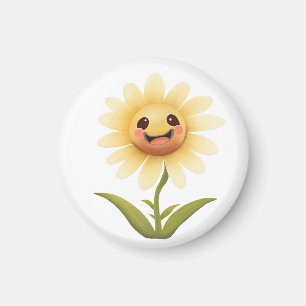 Niedlich Happy Yellow Blume Magnet
