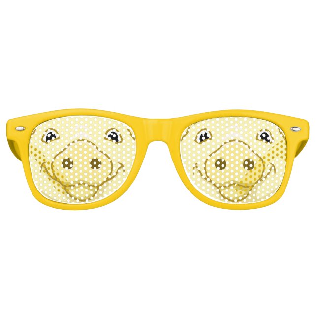 Niedlich Happy Yellow Pig Face Partybrille (Vorderseite)