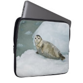 Niedlich Harbour Siegel on Snow Laptopschutzhülle (Vorne Rechts)