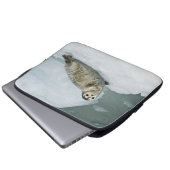 Niedlich Harbour Siegel on Snow Laptopschutzhülle (Vorne Knopf)