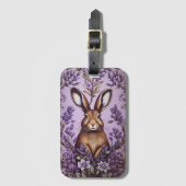 Niedlich Hare with Lavender William Morris Inspiri Gepäckanhänger (Vorderseite Vertikal)