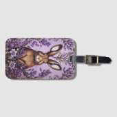 Niedlich Hare with Lavender William Morris Inspiri Gepäckanhänger (Vorderseite (Horizontal))
