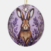 Niedlich Hare with Lavender William Morris Inspiri Keramik Ornament (Links)
