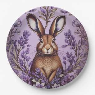 Niedlich Hare with Lavender William Morris Inspiri Pappteller