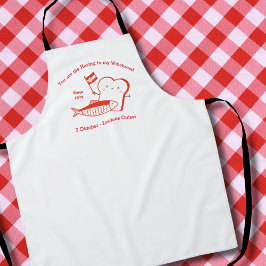 Niedlich Haring en Wittebrood Leidens ontzet rood  Schürze