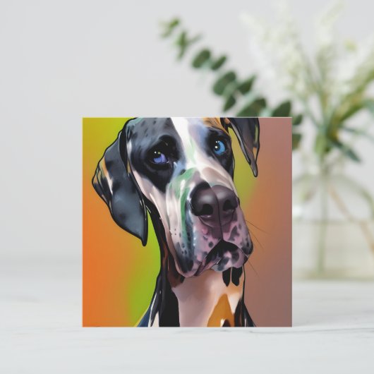 Niedlich Harlequin Great Dane (Stehend Vorderseite)