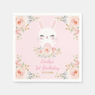 Niedlich Häschen-Kaninchen-erröten Serviette