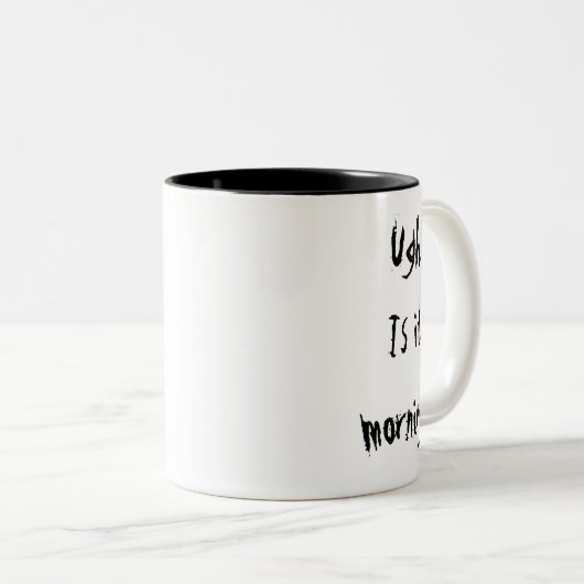 Niedlich Hate Mornings Tasse (VorderseiteRechts)