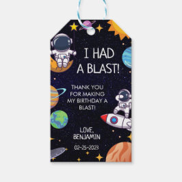 Niedlich hatte ich ein Blast Space Thema jedes Alt Geschenkanhänger