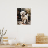 Niedlich Havanese Dog Art Print Poster (Küche)