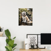 Niedlich Havanese Dog Art Print Poster (Heimbüro)